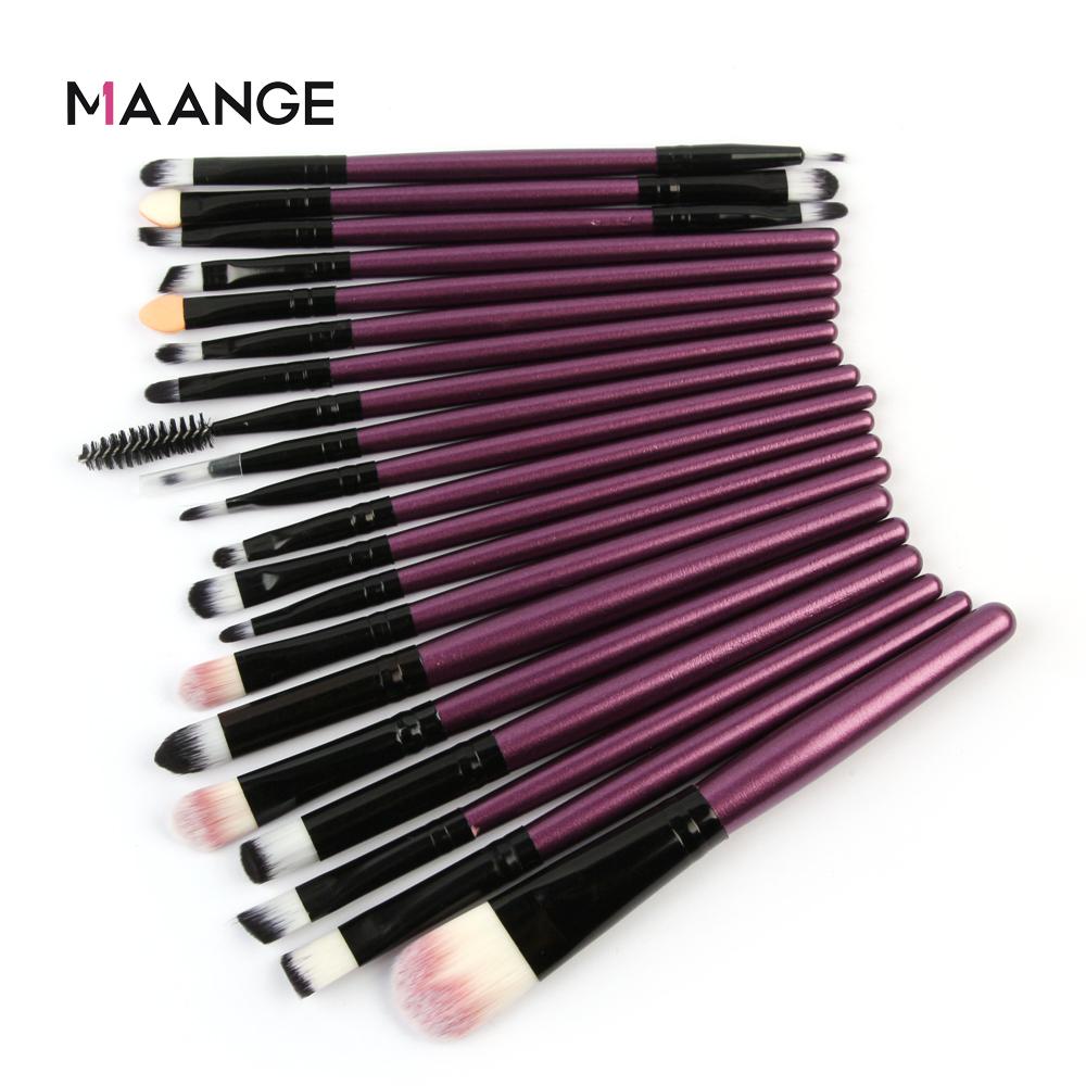 KOLIGHT Make-up-Pinsel-Set, 20-teilig – Für Lidschatten, Foundation, Lippen & Mehr, In Rosa & Grün