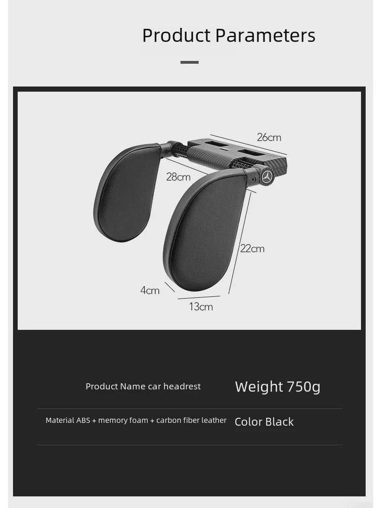 Car Neck Pillow for Children - Headrest and Side Support Cushion