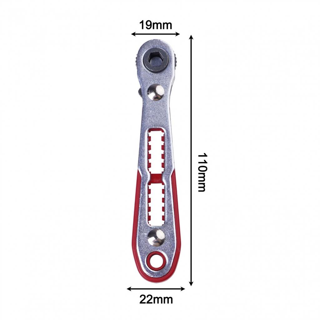 Bidirectional Ratchet Wrench for 1/4 Inch Hex Shank Screwdriver Bits