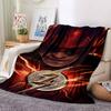 1pc Flash Symbol Blanket Lightweight Flannel Throw For Sofa, Bed, Travel, Livingroom, Office, Couch, Chair, And Bed