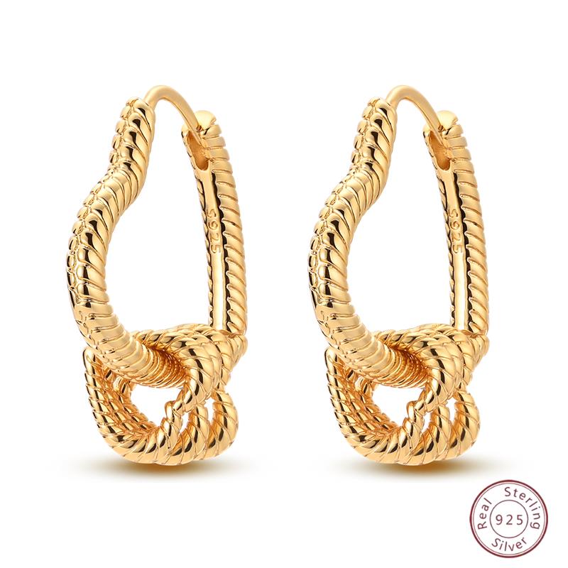 925 Ayar Burgu Halka Küpeler Minimalist Altın Yuvarlak Moda Zirkon Tokalı Düğün Takısı Kadınlar İçin Hediye