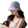 Wenling, Taizhou summer outdoor fashion fisherman hat women's plaid sunshade basin hat showing small face breathable sunscreen hat