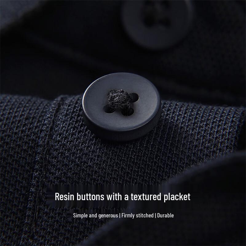 Mark Hua Fei Men's Embroidered Breathable Short Sleeve Polo Shirt