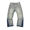 EastRogue High Street Washed Faded Distressed Baggy Jeans Straight Baggy Retro Casual Denim Trousers Vintage Loose Denim Pants