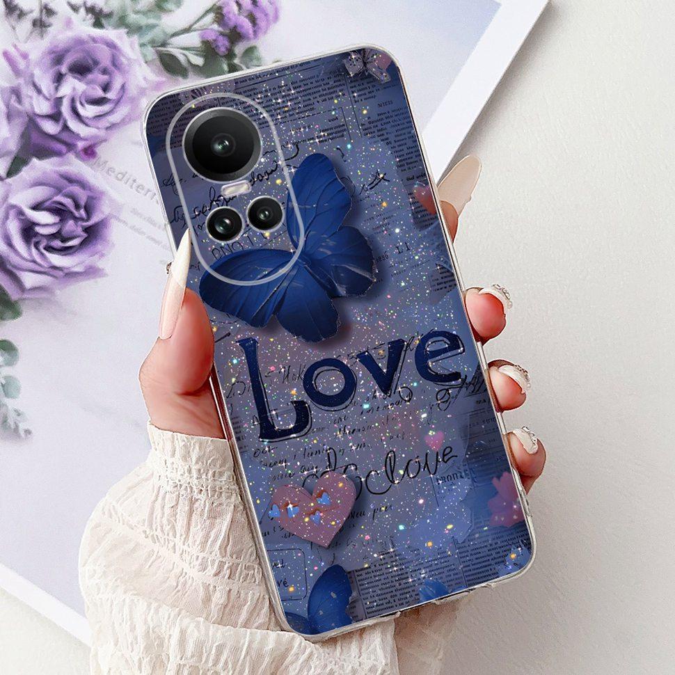 For OPPO Reno10 5G Case CPH2531 Luxury Cat Cartoon Cover Clear Silicone Soft TPU Phone Case For OPPO Reno 10 Reno10 Back Covers