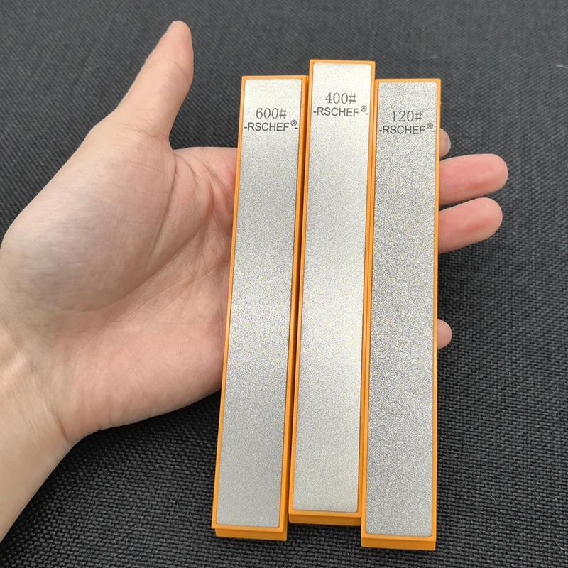

3Pcs Sharpening Set Orange Upgraded Diamond Grinding Stone Outdoor Portable Sharpener Household Kitchen Sharpening System Hot светло-серый