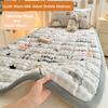 1pc Soft Milk Velvet Bubble Fleece Mattress Designed for Winte Ideal for Students&Seasonal Use Warm Plush Quilted Mattress Cover