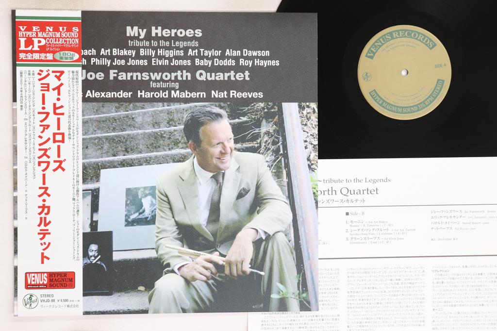 LP Record JOE FARNSWORTH - My Heroes, Tribute To The Legends ( VHJD88 VENUS 2014 Japan Obi Jazz Used