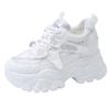 Fashion Breathable Mesh Platform Sneakers Women Spring Thick Bottom Non-Slip Casual Shoes Woman Lace-Up Chunky Sole Sports Shoes Ladies