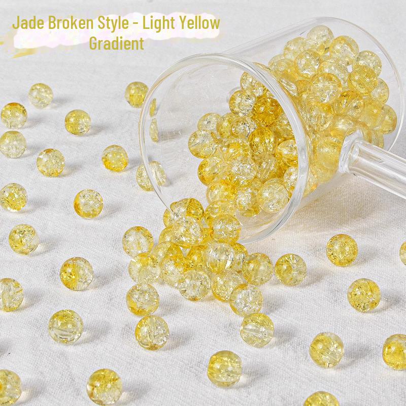 8mm Jade Glass Flower Beads for DIY Bracelets and Accessories