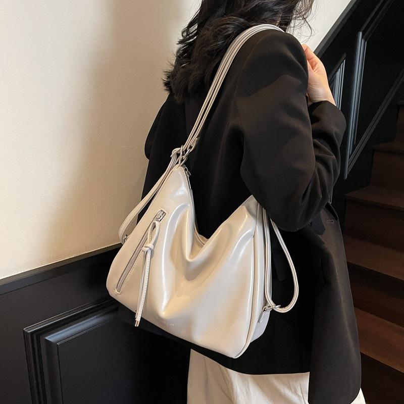 Tote bag women's 2025 new spring and summer large-capacity high-end multi-functional backpack college student class backpack