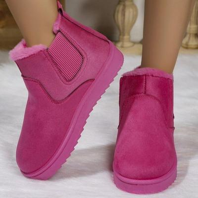 Large Size Fashion Snow Boots with Thick and Fleece Short Boots Cotton Shoes Women