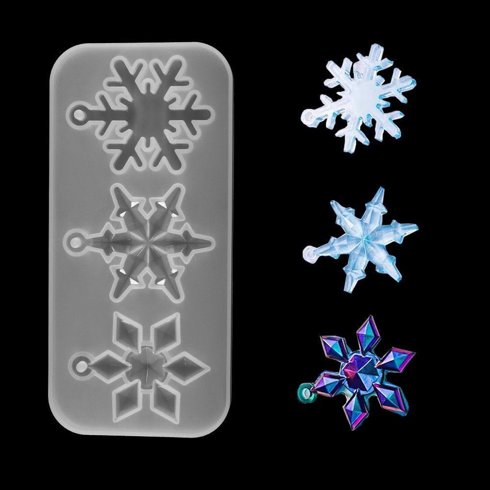 DIY Crafts Hanging Silicone Pendant Epoxy Resin Mold Christmas Gift Snowflake Resin Molds