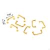 1/12 Dollhouse Pulls DIY Shape Vintage Toy Model Drawer Pull Closet Door
