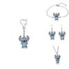 Lilo Stitch Modeschmuck Legierungskette mit Strasssteinen für Gelegenheitsgeschenk