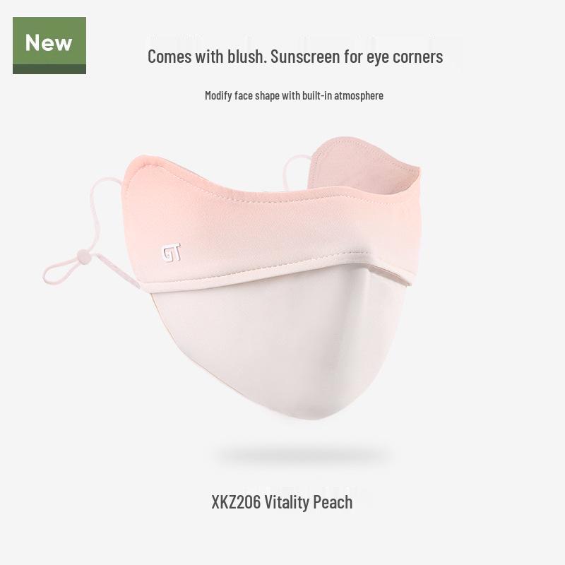 

Women s Gradient Blush Sun Visor: Ice Silk, 3D Breathable, UV-Protective Eye Corner Shield