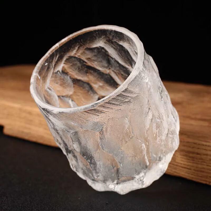 Hand-Carved Stone Crystal Hammered Cup