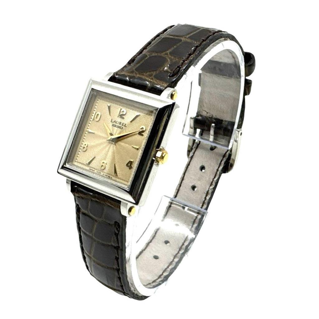 [USED] Seiko LAUREL Square Watch 18KT