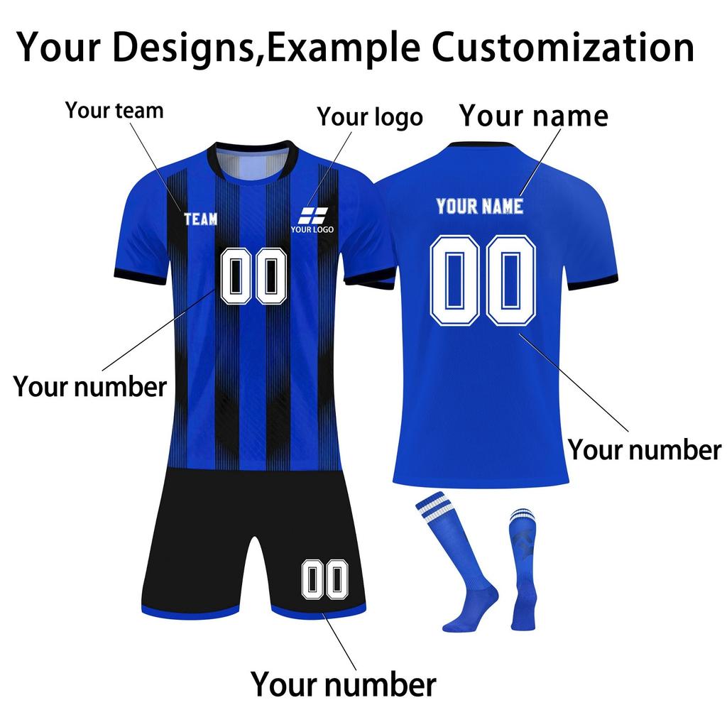 Set Tricouri Personalizate Barbati Fete Cu Numar Numar Tricouri Personalizate Fotbal Pentru Baieti Costum Antrenament