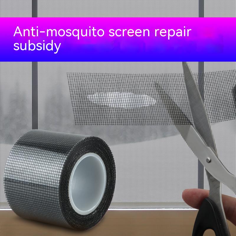 1 Roll Window Mosquito Net Repair Tape Self-Adhesive Window Screen Repair Patch Strong Anti-Insect Fly Net Hole Repair