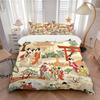 Japanese Festival Scene Print 3Pcs Bedding Setduvet Cover With 2 Bedropillowcase Home Birthday Gift