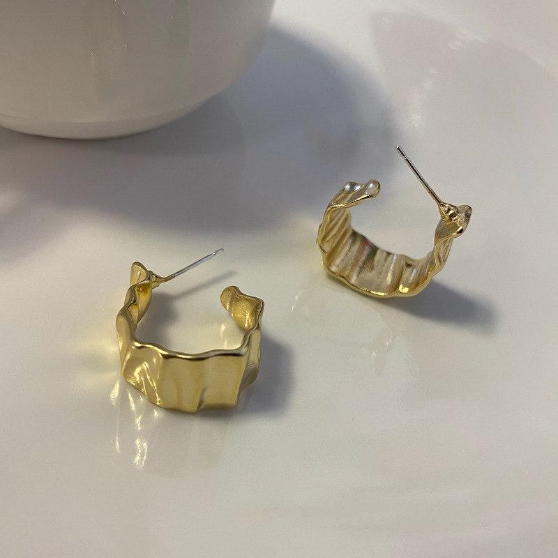 Irregular C Shaped Earrings For Women Stainless Steel Geometric Earring  Trending Wedding Party Aesthetic Jewelry Aretes