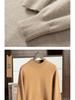 Men's Thickened Cashmere Half-High Neck Sweater - Loose Fit, Warm Knit Pullover