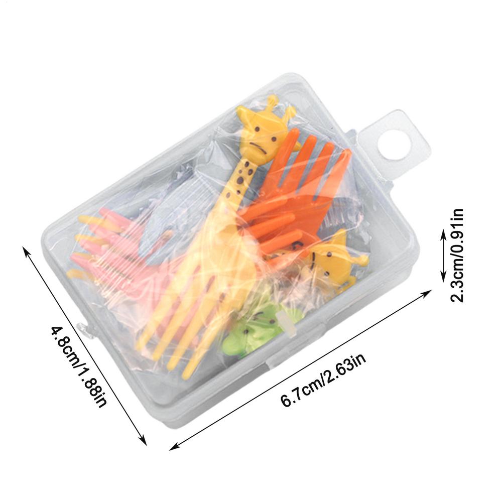 Kids Food Picks Cute Appetizer Forks Cartoon Snack Toothpick For Fruits Appetizers Cake Dessert Home School Travel