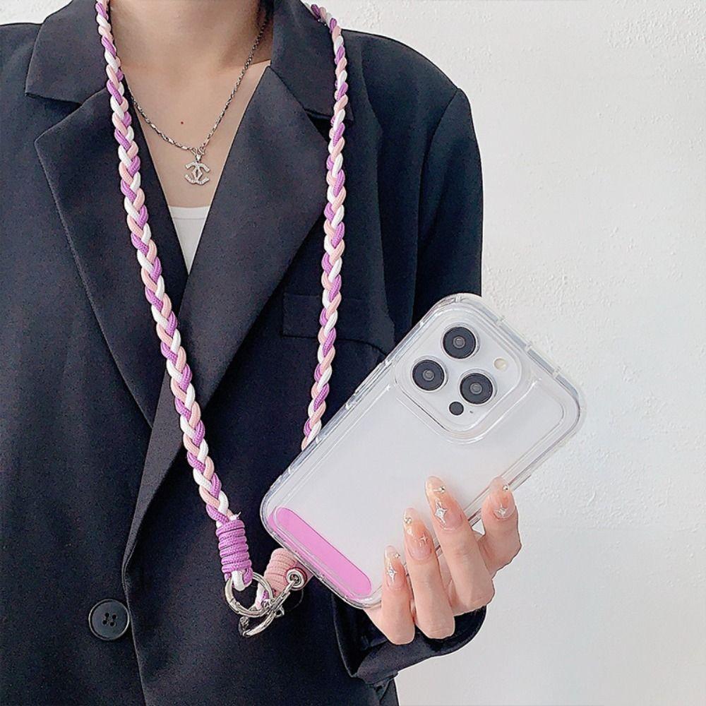 Detachable Mobile Phone Lanyard with Tether Tab Anti-lost Phone Hanging Cord Portable Neck Strap Crossbody Phone Strap