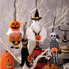 Plyšová halloweenská ozdoba Malá černá kočka/Dýně/Duch/Kostra Závěsná dekorace pro výzdobu svátečního stromku