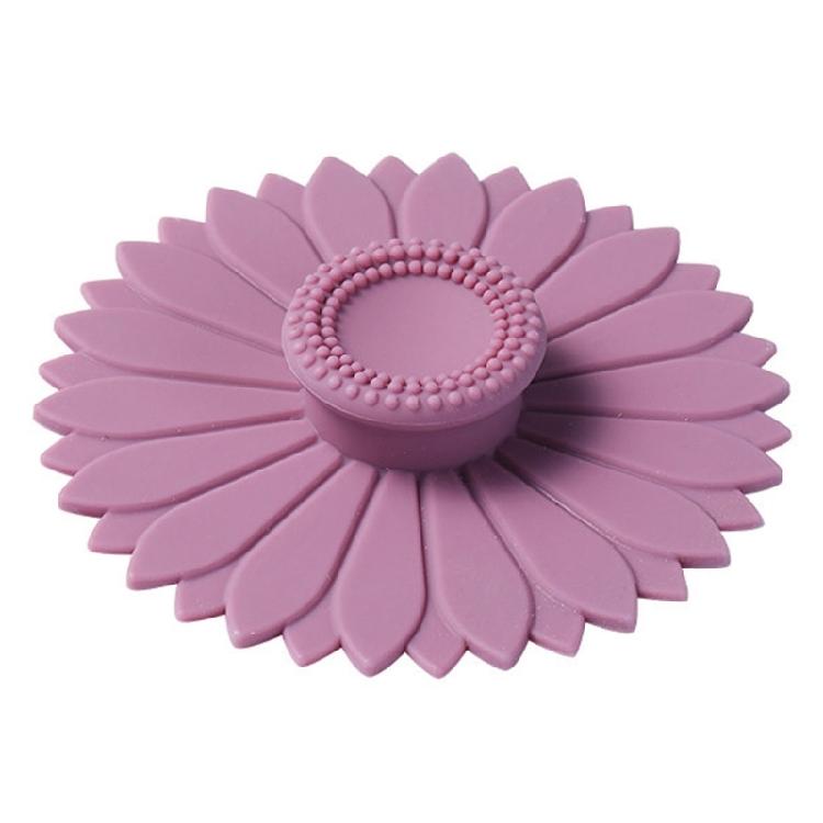 Sunflowers Silicones Cups Cover Dustproof Airtights Cups Lid for Ceramic, Glass Cups