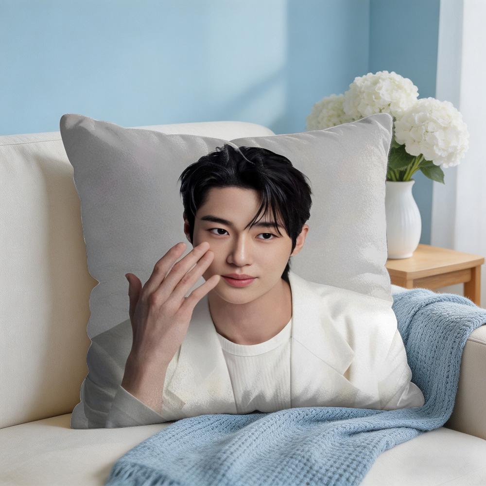 BByeon WWooseok Korea Cushion Cover Square Pillow Bedroom Sofa Leisure Comfort Living Room Home Decoration X