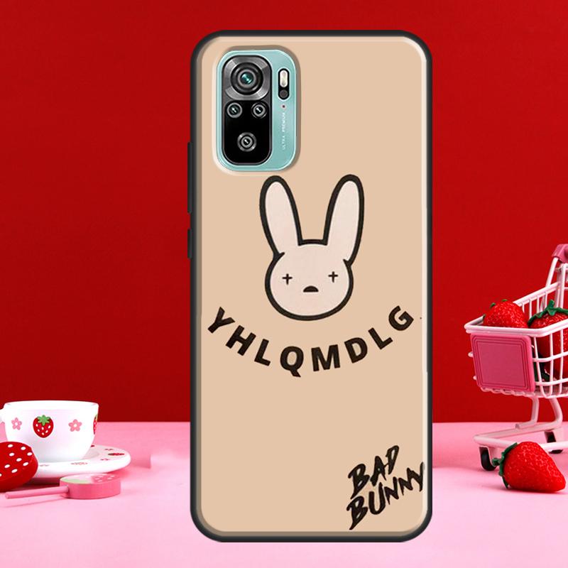 Pouzdro bad bunny pro Xiaomi Redmi Note 11 Pro Note 10 9 8 Pro 11S 9S 10S Kryt pro Redmi 10 9 9A 9C 9T