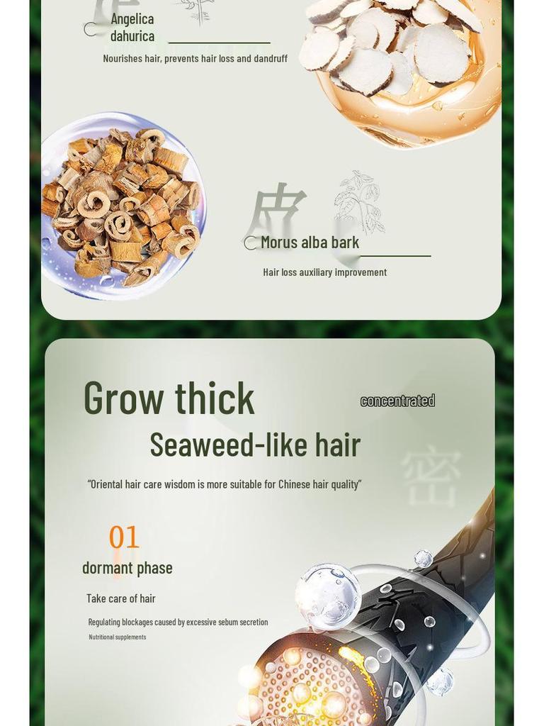 Natural Herbal Shampoo Soap with Oriental Arborvitae & Polygonum Multiflorum for Fluffy, Nourishing Hair Care