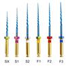 6Pcs Dental Heat Activated Canal Root Files Super File Bluesx-F3 25Mm Dentist Tools Can Bend For Preparing Root Canal Treatment
