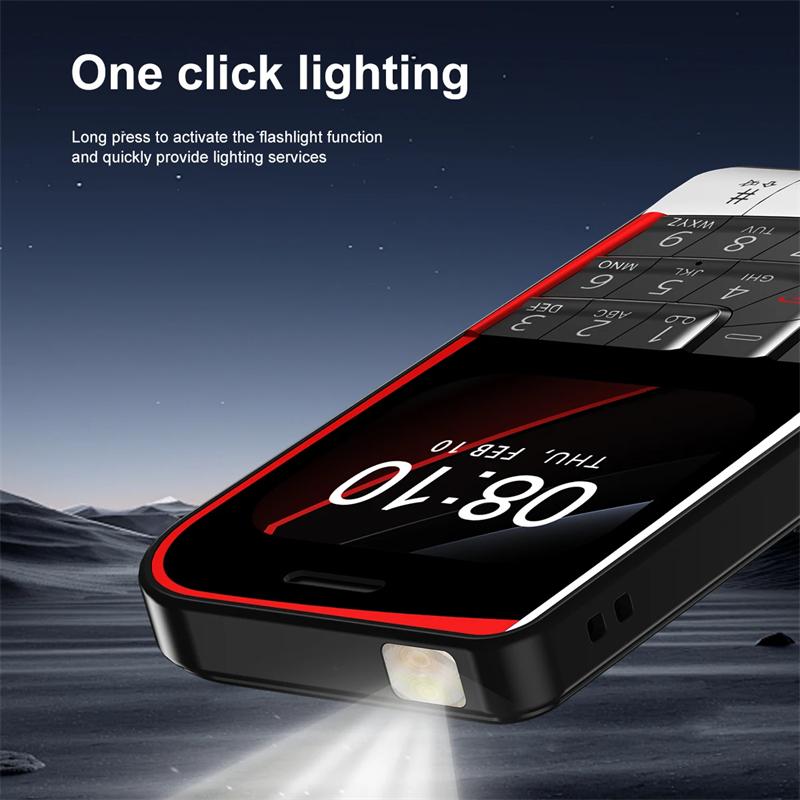 V10 Dual SIM Standby Mobile Phone 2.01 Inch Screen Magic Voice Speed Dial Flashlight FM Radio MP4 Cheap Back-up Cellphones