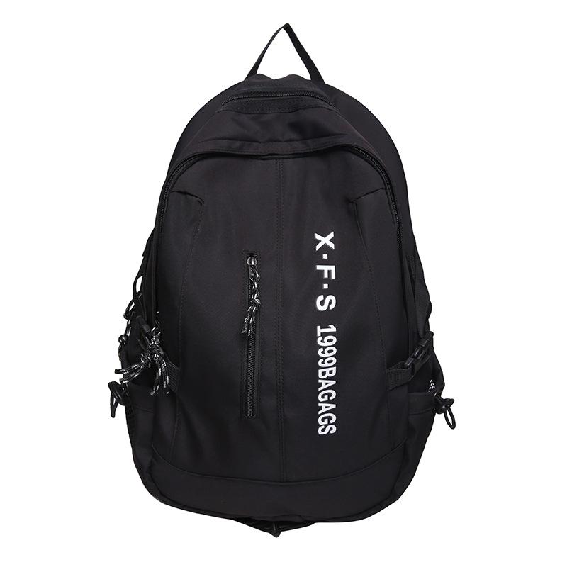 School bag male large capacity junior high school student middle school student fashion trend simple backpack female ins wind travel bag
