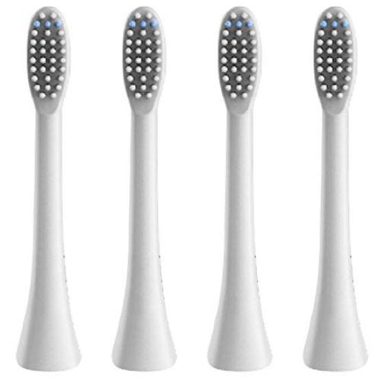 

InfinitusValue Smart Tracking Electric Toothbrush Replacement Brush Regular White IVHB01WBR4 (Genuine Product) Heads, Size, 4-Pack,