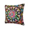 Colorful Lotus Mandala Cushion Cover 40x40cm Velvet Buddhism Flower Throw Pillow Case for Sofa Square Pillowcase Decoration
