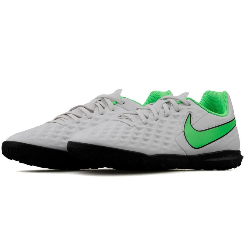 Nike Legend 8 Club TF Turf Light Silver Training Soccer Shoes AT6109-030