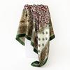 90cm Satin Scarf with Paisley Print - Classic Square Scarf/shawl for Women