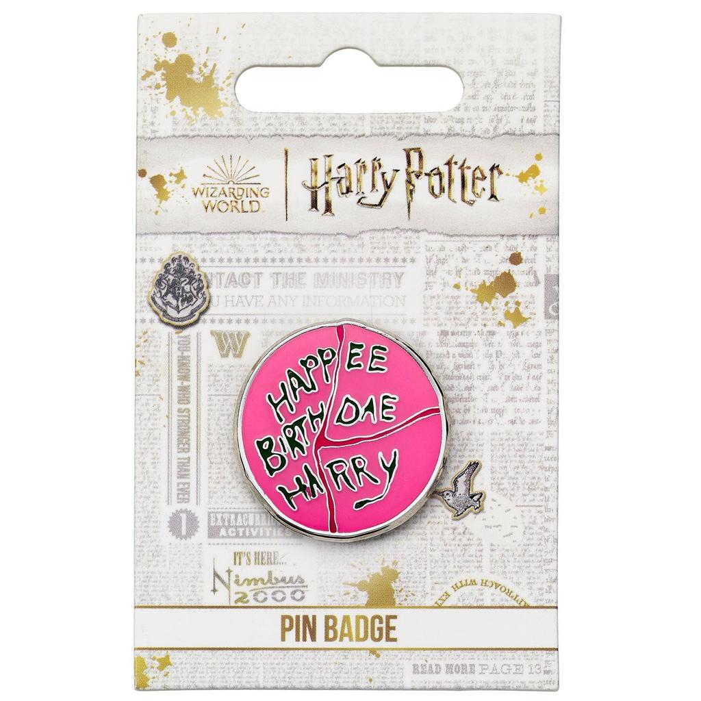 HARRY POTTER Happee Birthdae Harry Cake Pin Badge