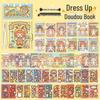 Little Mochi Dress-Up Sticker Book: Girl's Toy, Quiet Book, Birthday Gift Set with Scenery Stickers