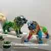 Lion Figurine Decorative Animal Ornament Glossy for Office