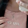 Women's Starry River Butterfly Tassel Necklace: S925 Sterling Silver with Star, Moon, and Zircon Accents