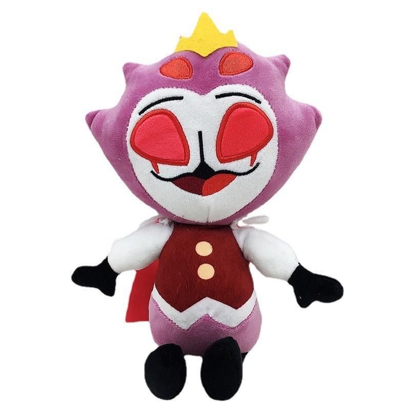 

2024 New Hazbins Hotel Plush Doll Alastor Cartoon Doll Kawaii Soft Stuffed Doll Home Decoration Birthday Gift for Kid about 30cm рожевий