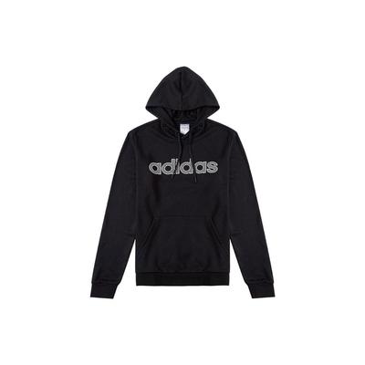 adidas Športová ležérna mikina s kapucňou a sťahovacou šnúrkou, s potlačou Neo abecedy, pánske vrchné oblečenie, čierna, HD4688