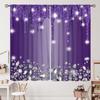 Unique 3D Printing Jewelry Falling Curtains Diamonds Black Backdrop Curtain with Rod Pocket for Bedroom Living Room Kitchen Home
