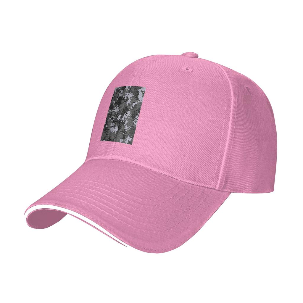 Pixel Mosaic Camouflage Cap Casual Baseball Caps Adjustable Hat Hip Hop Summer Unisex Baseball Hats Customizable