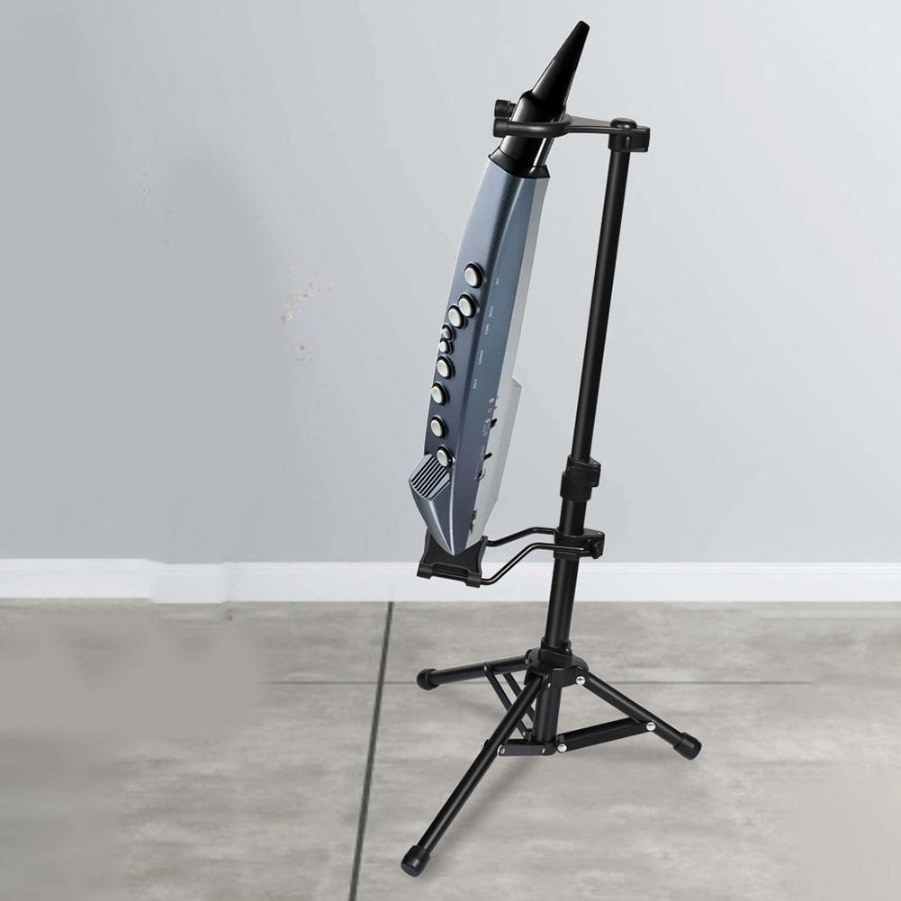 Adjustable Black Folding Bracket Electric Blowpipe Stand Compact and Durable